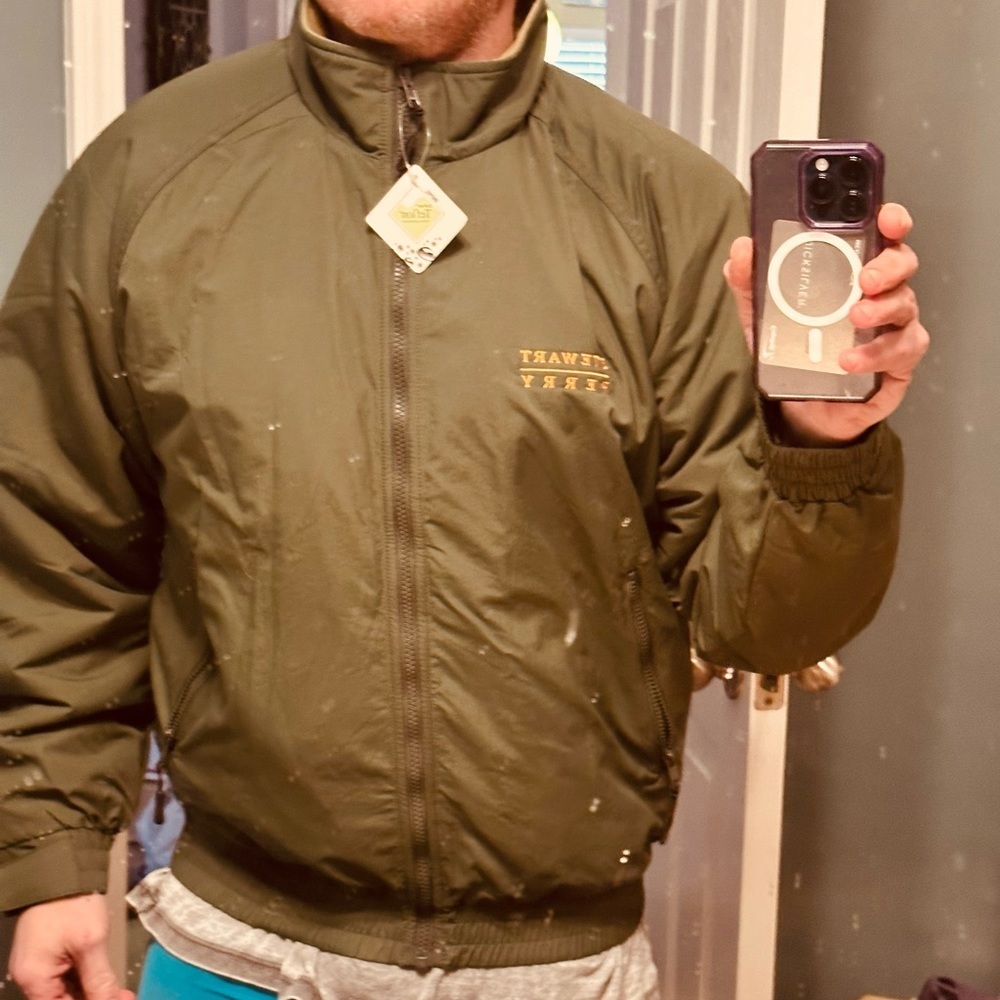 Brand, new forest green Cabela’s waterproof fleece lined men’s jacket Nice Coat!